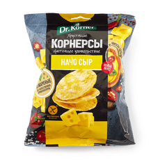 Чипсы цельнозерновые Корнерсы Dr. Korner начо сыр — купить с доставкой ...