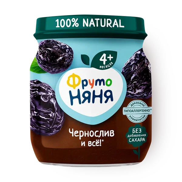 Пюре «ФрутоНяня» чернослив и всё с 4 месяцев