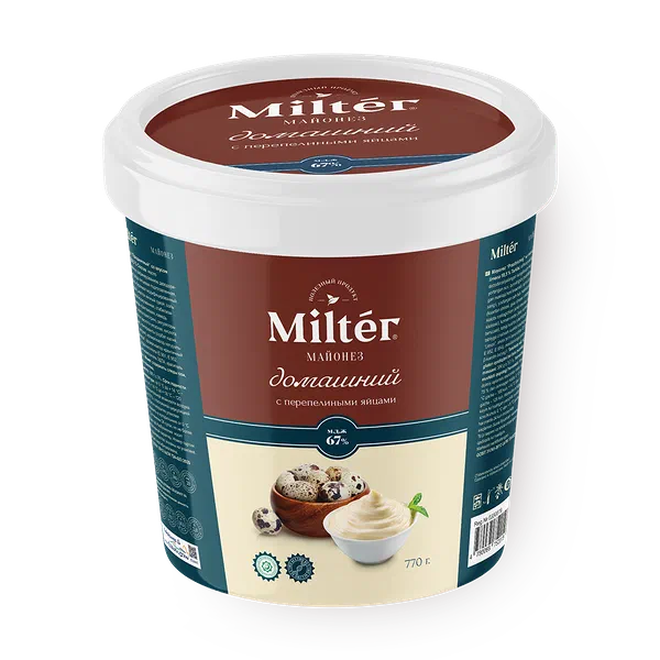 Майонез Домашний Milter с перепелиными яйцами 67%