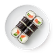 Роллы с форелью солёной и сливочным сыром
