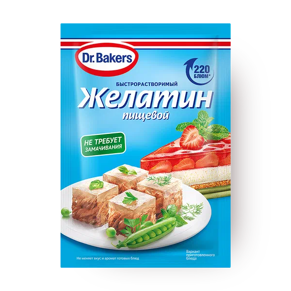 Желатин пищевой Dr.Bakers быстрорастворимый