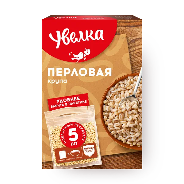 Крупа перловая «Увелка» в варочных пакетах