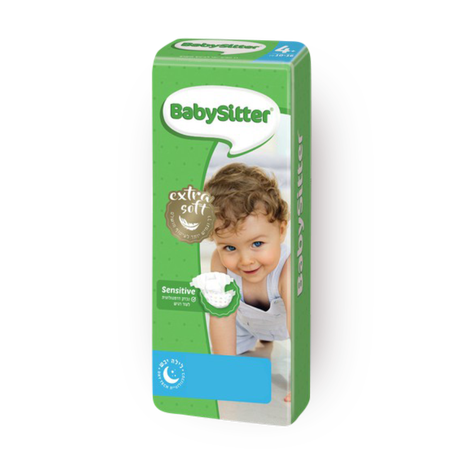 New standard babysitter diapers size 4+