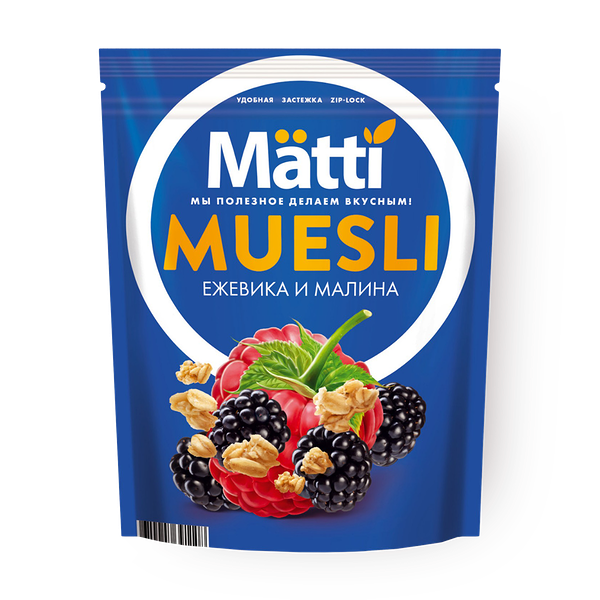 Мюсли Matti малина и ежевика