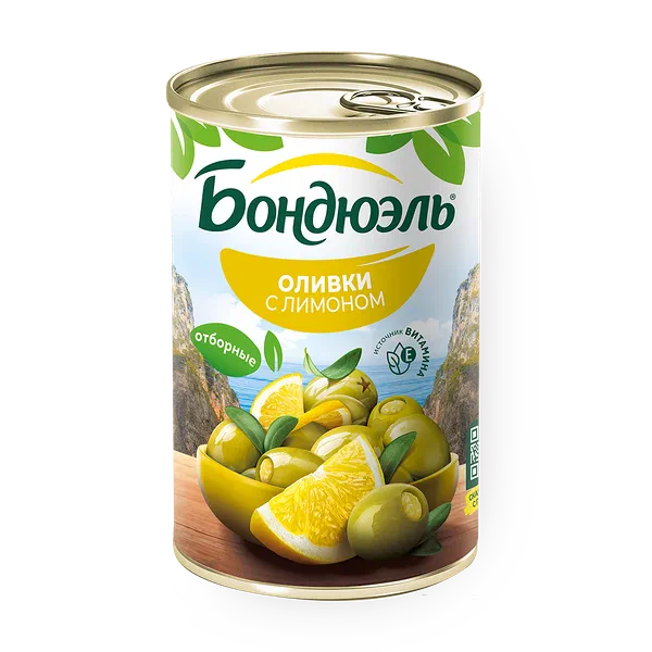 Оливки Мансанилья с лимоном Bonduelle