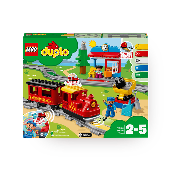 Конструктор Lego Duplo Поезд на паровой тяге 10874