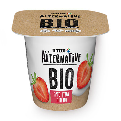 מעדן אלטרנטיב סויה BIO תות