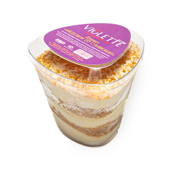 Десерт Медовик Violette Сonfecionery в стаканчике замороженный