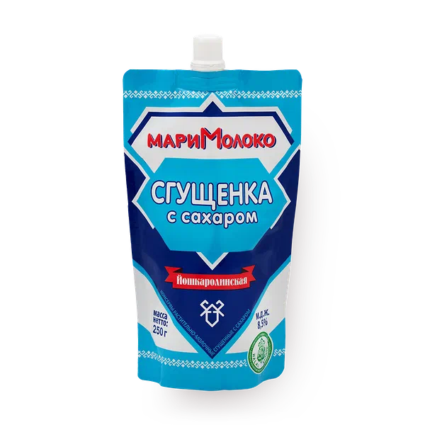 Молоко сгущённое с сахаром «Мари молоко»