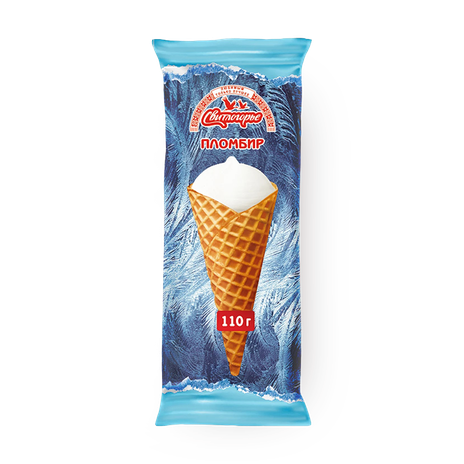 Мороженое Пломбир «Свитлогорье» рожок