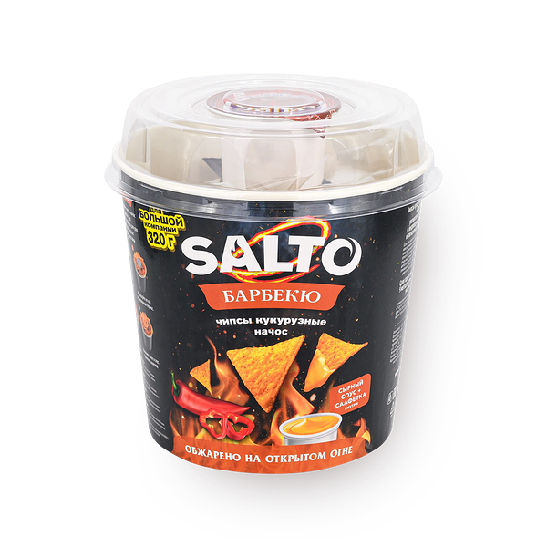 Чипсы кукурузные Начос Salto барбекю