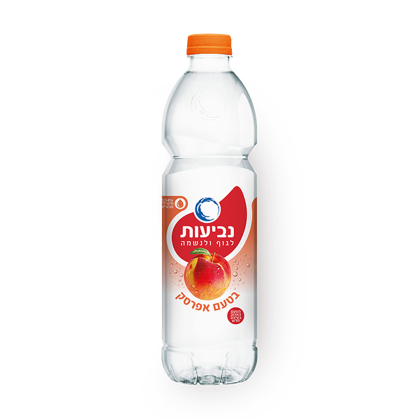 Neviot+ Peach flavored mineral water