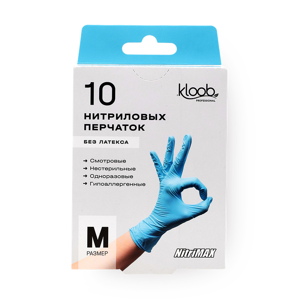 Перчат­ки нитри­ловые Nitrimax Kloob M