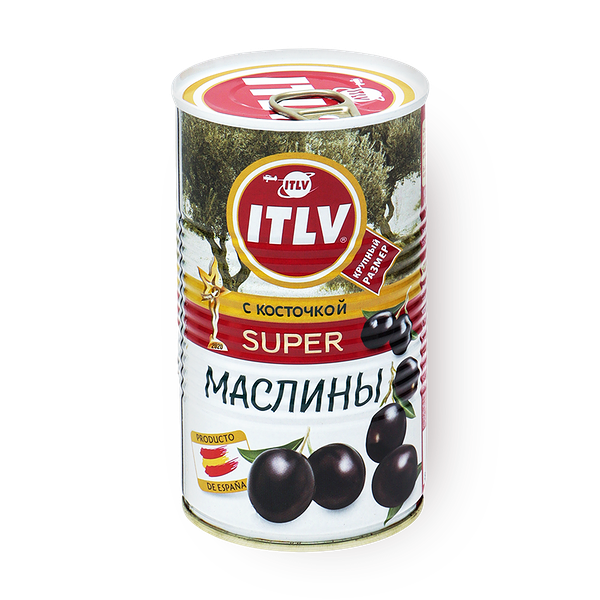 Маслины чёрные Itlv целые