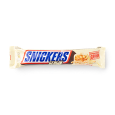 Батончик шоколадный белый Snickers, 81 г — купить с доставкой из Яндекс ...
