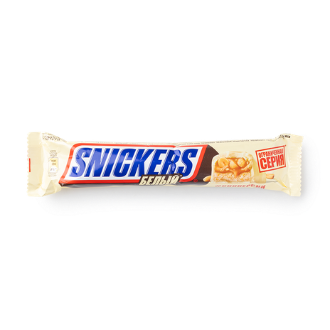 Батончик шоколадный белый Snickers