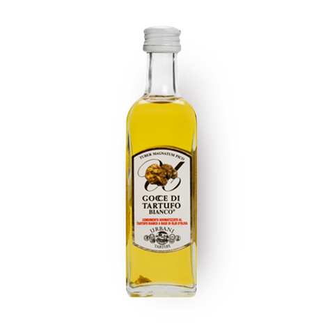 Olive oil seasoned with white truffle flavor