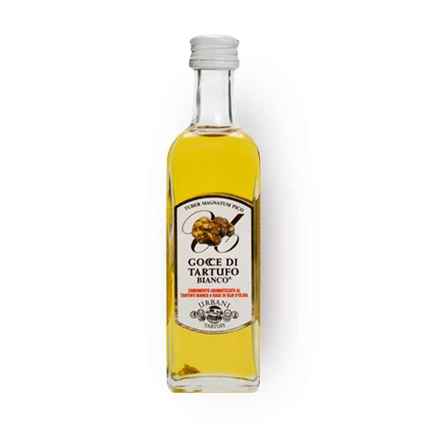 Olive oil seasoned with white truffle flavor