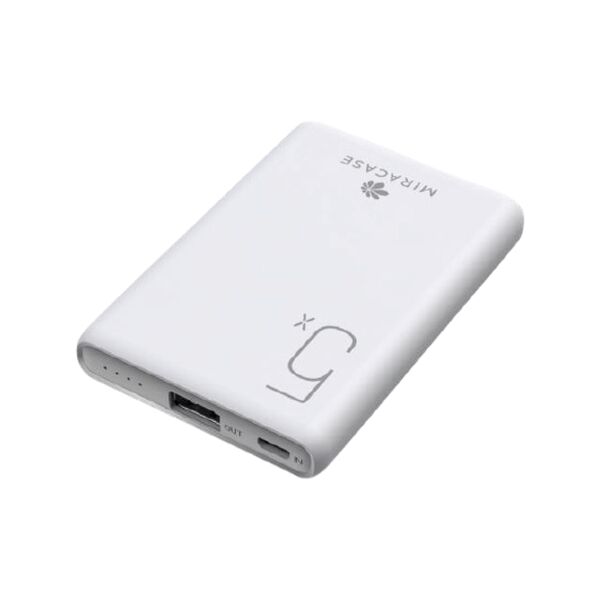 SLIM Rechargeable Battery MPBM5000 White MIRACASE