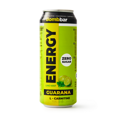Энергетический напиток Guarana Bombbar Energy L-Карнитин и лайм-мята без сахара