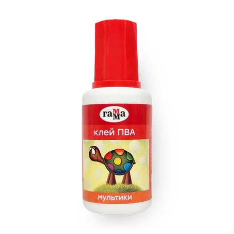 Клей ПВА «Гамма» Мультики с кисточкой
