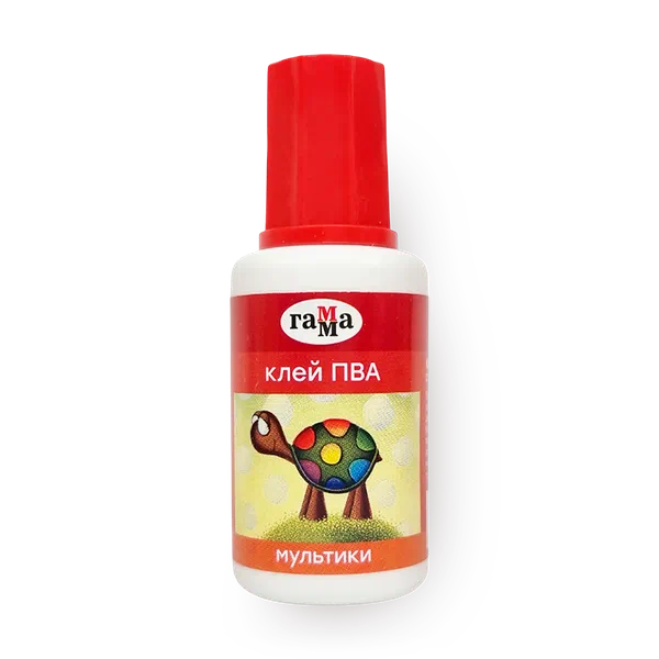 Клей ПВА «Гамма» Мультики с кисточкой
