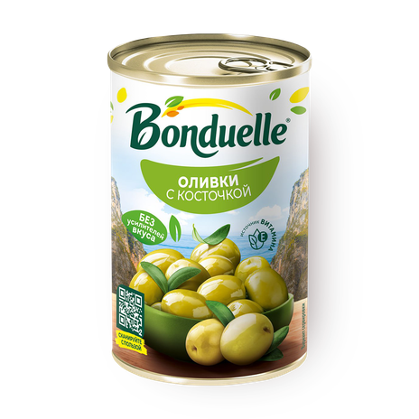 Оливки с косточкой Bonduelle