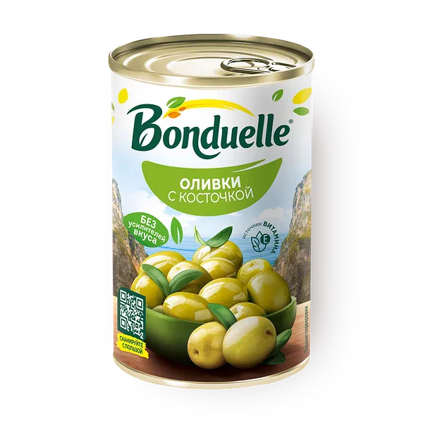 Оливки с косточкой Bonduelle