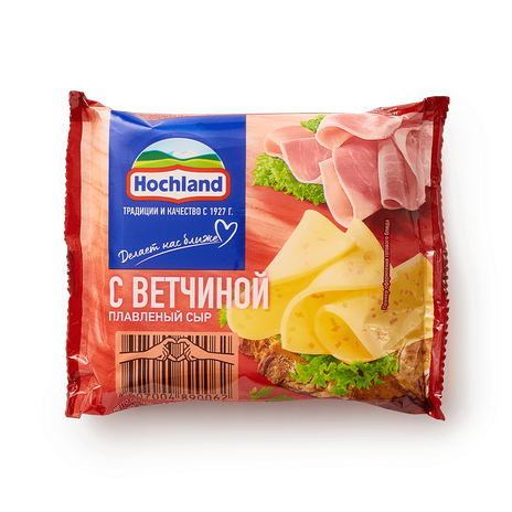 Сыр плавленый Hochland с ветчиной