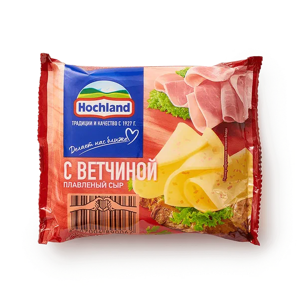 Сыр плавленый Hochland с ветчиной