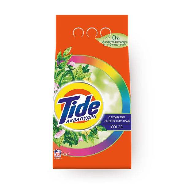 Порошок стиральный Tide Color сибирские травы автомат