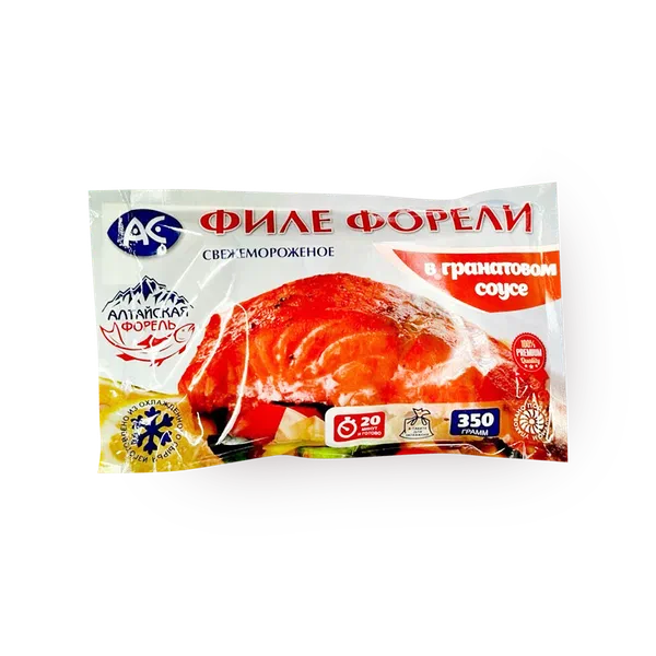 Филе форели «АС» в гранатовом соусе свежемороженое