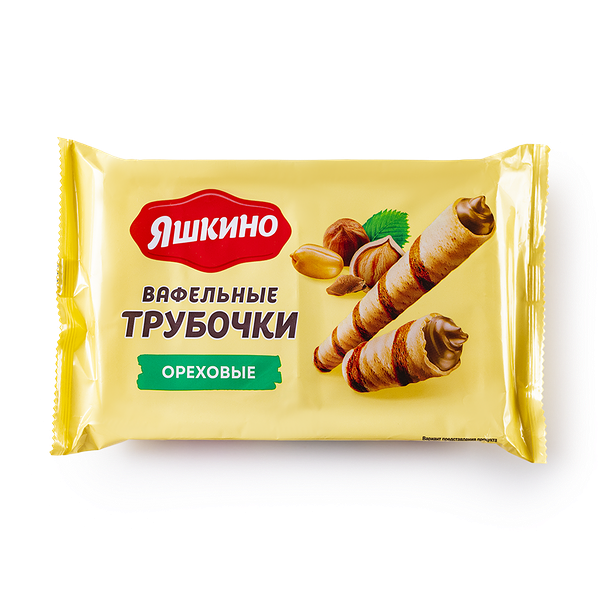 Трубочки вафельные «Яшкино» ореховые