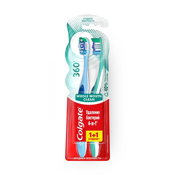 Зубная щётка Colgate 360 средней жесткости