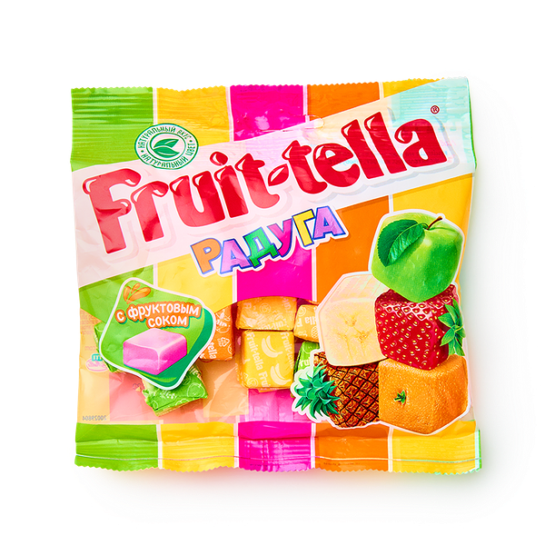 Конфе­ты Fruit-tella Радуга с соком