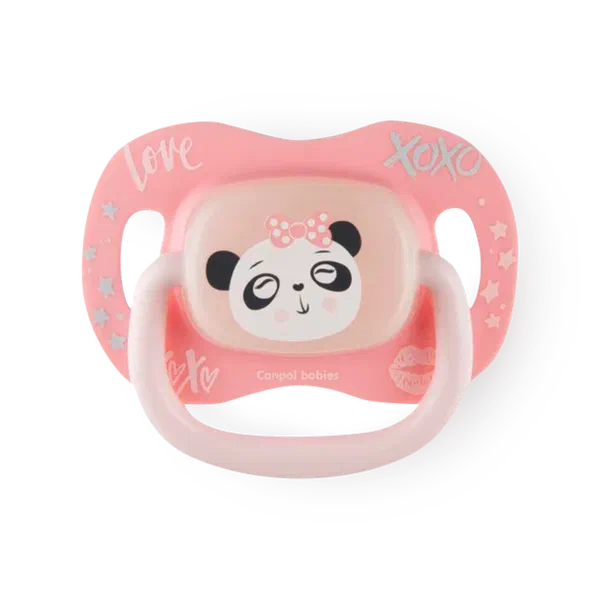 Пустышка силиконовая симметричная Exotic Панда Canpol babies 0-6 мес