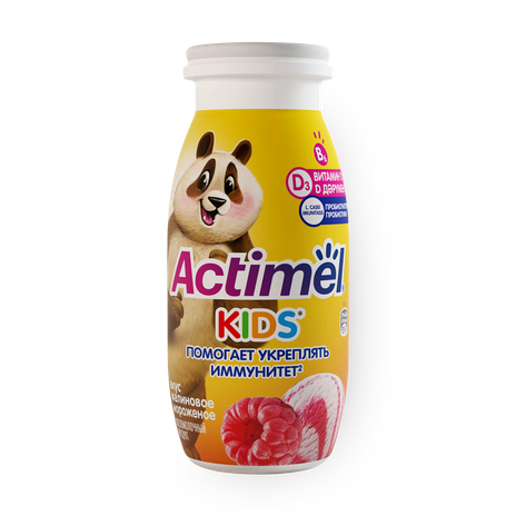 Йогурт Actimel Kids малиновое мороженое