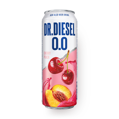 Пиво безалкогольное Dr.Diesel вишня-персик