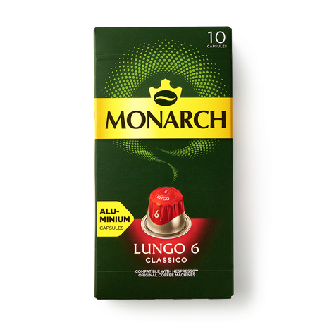 Кофе в капсулах Lungo 6 Classico Monarch для Nespresso