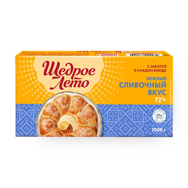 Маргарин твёрдый 72% «Щедрое лето» сливочный вкус