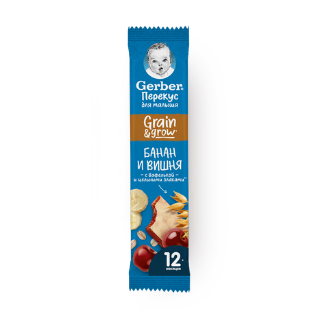 Батончик Gerber банан и вишня