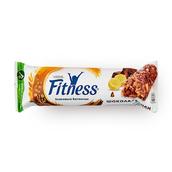 Батончик злаковый Fitness шоколад банан
