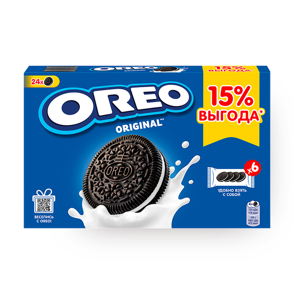 Печенье Oreo какао-ваниль