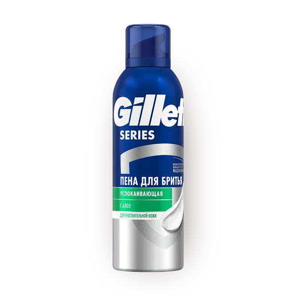 Пена для бритья Gillette Series успокаивающая с алоэ