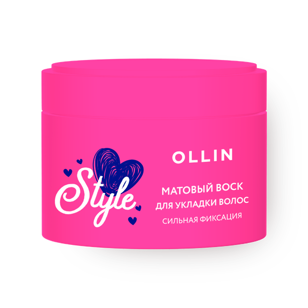 Матовый воск для укладки волос Ollin Beauty Style сильной фиксации