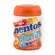 Mentos chewing gum with citrus flavor plus vitamins