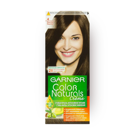 Крем-краска для волос Garnier Color Naturals оттенок 4 Каштан