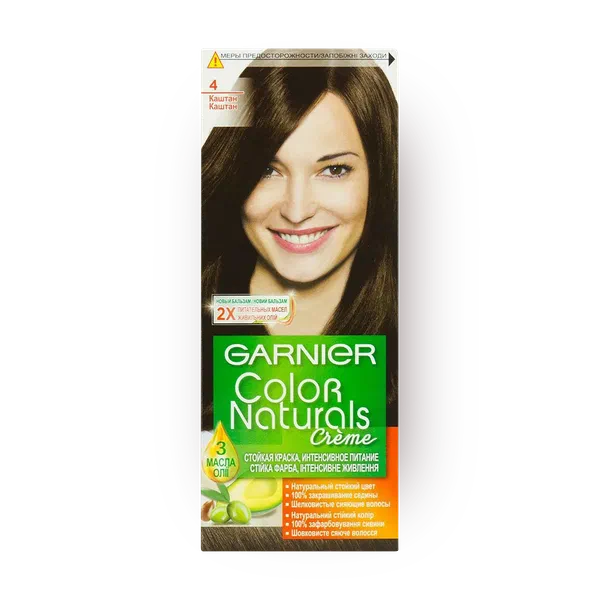Крем-краска для волос Garnier Color Naturals оттенок 4 Каштан