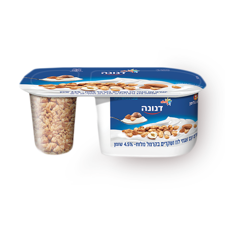 Danone Bar with caramelized nuts