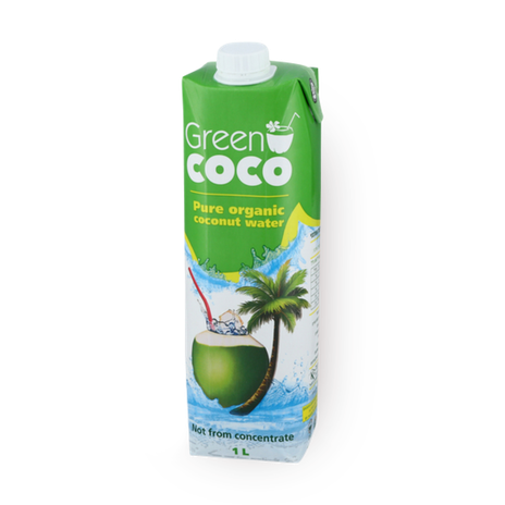 Green coco pure organic coconut water 1 L